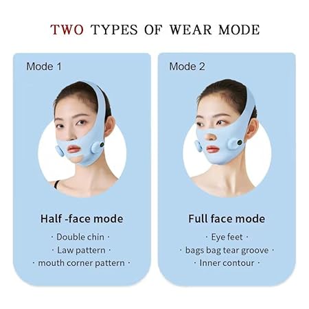 SEAHELTON V Line Lifting Mask Face Slimming Mask Strap Chin Neck V Shaped Face Lift Tape Chin up Patch V up Contour Tightening Firming
