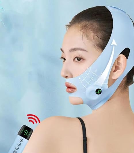 SEAHELTON V Line Lifting Mask Face Slimming Mask Strap Chin Neck V Shaped Face Lift Tape Chin up Patch V up Contour Tightening Firming