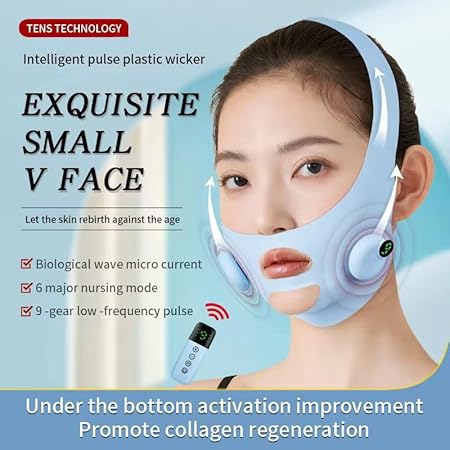 SEAHELTON V Line Lifting Mask Face Slimming Mask Strap Chin Neck V Shaped Face Lift Tape Chin up Patch V up Contour Tightening Firming