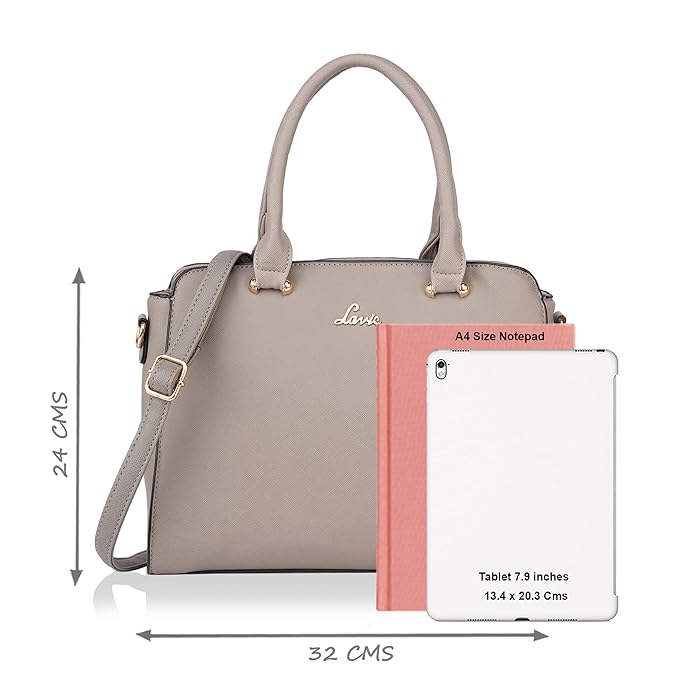 Lavie Women's Ushawu Medium Satchel Bag for Women | Handbag for Work | Ladies purse | Stylish Shoulder Bag | Gift for Women
