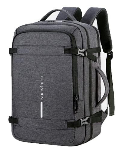 FUR JADEN 40L Weekender Travel Laptop Backpack with Anti Theft Pocket, Organizer, 15.6 Inch Padded Laptop Sleeve and Dual Handles (Dark Grey)