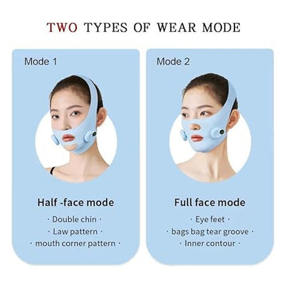 SEAHELTON V Line Lifting Mask Face Slimming Mask Strap Chin Neck V Shaped Face Lift Tape Chin up Patch V up Contour Tightening Firming