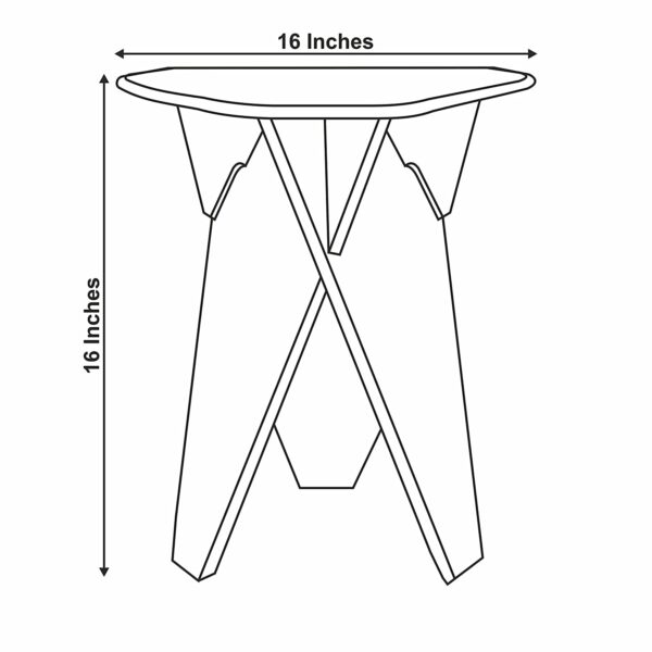 Fold-able Side Table/End Table/Plant Stand/Stool Living Room