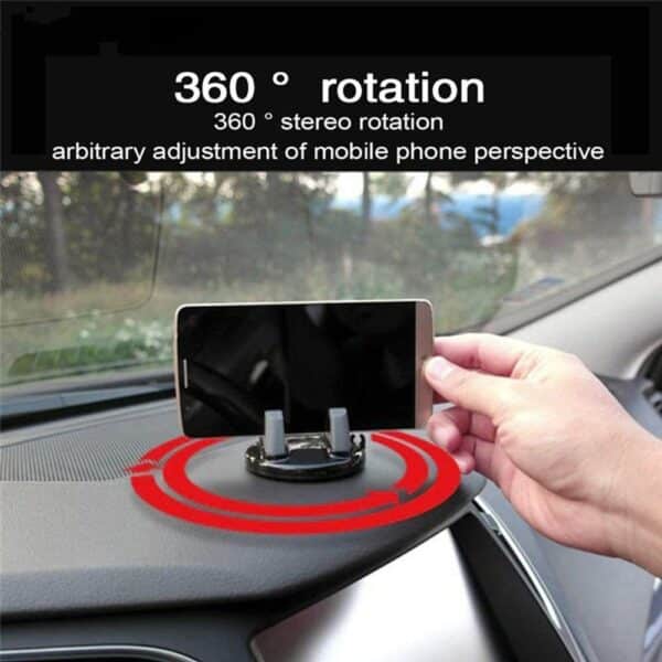 Mobile Holder Dual Purpose 360-Degree Rotating Mobile Car Mount Holder Stand