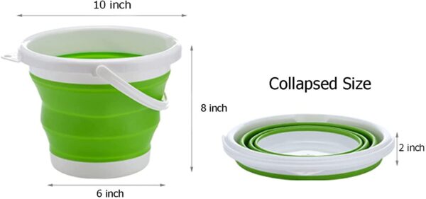 Collapsible Bucket 5L - Folding Pail for Camping