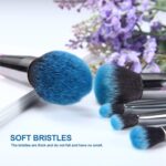 Start Makers Blue Crystal Makeup Brush Set Powder Foundation Concealer