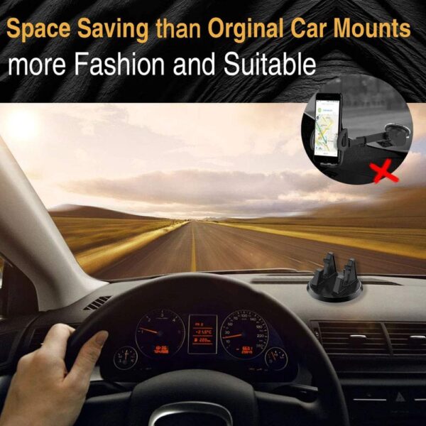Mobile Holder Dual Purpose 360-Degree Rotating Mobile Car Mount Holder Stand
