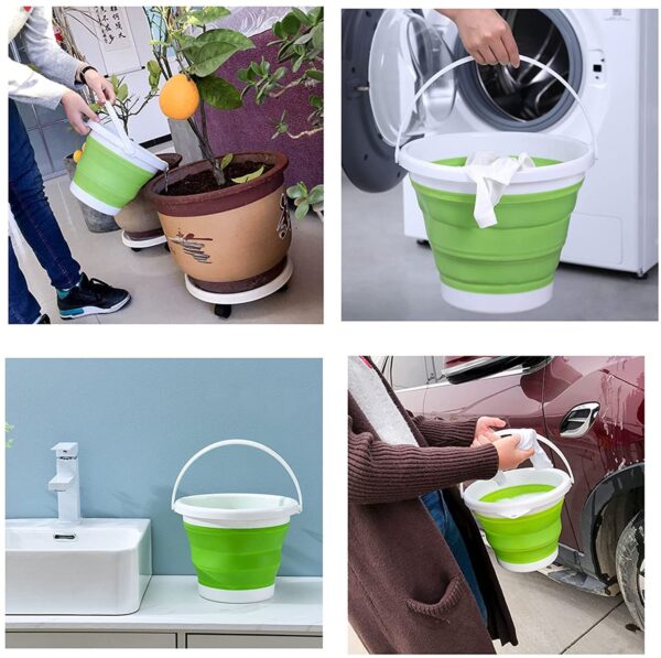 Collapsible Bucket 5L - Folding Pail for Camping