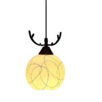 Deer Shape Frosted Glass 40 watts Ceiling Hanging Pendant Light