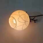 Deer Shape Frosted Glass 40 watts Ceiling Hanging Pendant Light