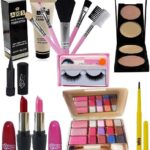 Festive Makeup Care Combo Pink Red Lipstick,Foundation