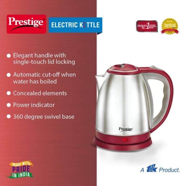 1.5 Litre Kettle 1500-watts, Red