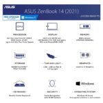 ASUS ZenBook 14 (2020) Intel Core i5-1135G7 11th Gen 14-inch