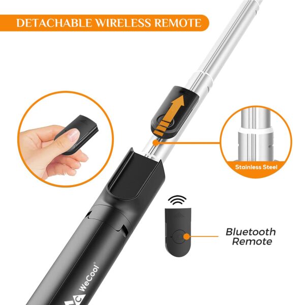 Bluetooth Extendable Selfie Sticks with Wireless Remote and Tripod Stand