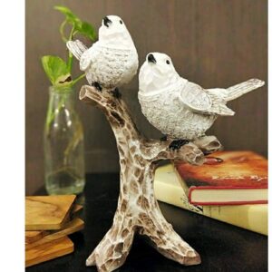 zart 2 Birds Sitting On Tree Branch Figurine Home Decor Gift