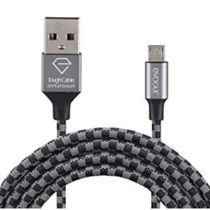 Ballistic Nylon Fabric Braided, Fast Charging and Sync Tough Micro USB Cable