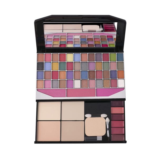 48 Color EyesShadow, 3 Blusher, 4 Compact, 6 LipColor, 1 Mirror and 1 Puff Fashion Colour Make-Up Kit