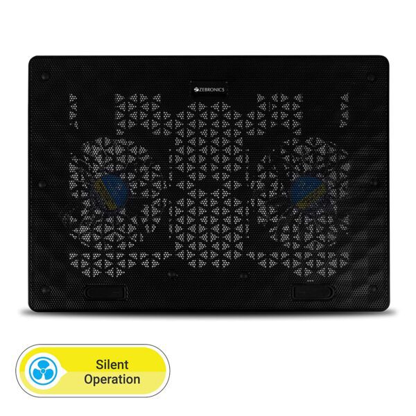 USB Powered Laptop Cooling Pad with Dual Fan, Dual USB Port and Blue LED Lights