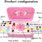 Plastic Makeup Kit For Girls All-In-One Trolley Type Water Removable Real Cosmetics