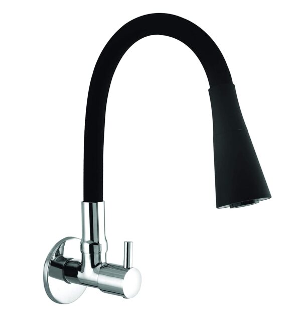 Sink Tap for Kitchen Flexible Neck Dual Flow Black