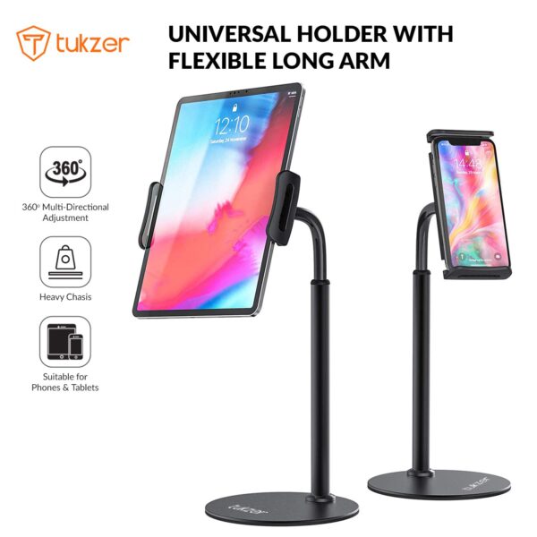 Tablet Stand, 360° Swivel Tablet & Phone Holders