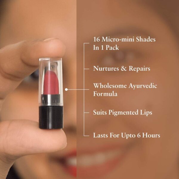 Ayurvedic Creamy Matte Lipstick Set For Lip Hydrating & Moisturizing, Suitable For All Tone