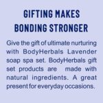BodyHerbals Lavender Soap Spa Set - Stress Relief Bath & Body Care Kit