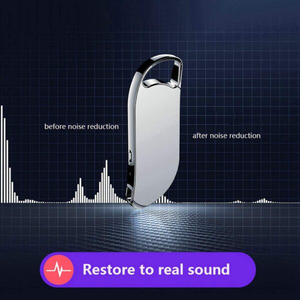 Smart Technology Digital Keychain Audio Recording Gadget Technoview Portabl Voice Activated Recorder