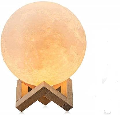 3D Moon Night Lamp with Stand for Bedroom