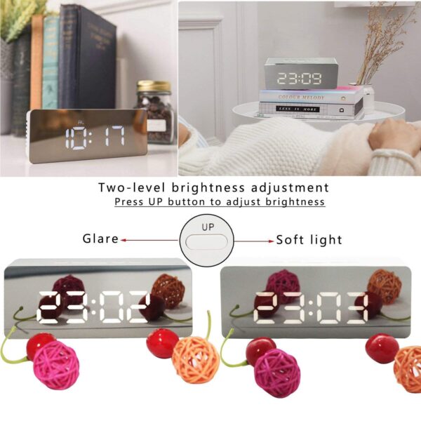 Digital Alarm Clock, LED Display Clock Best Makeup Bedroom