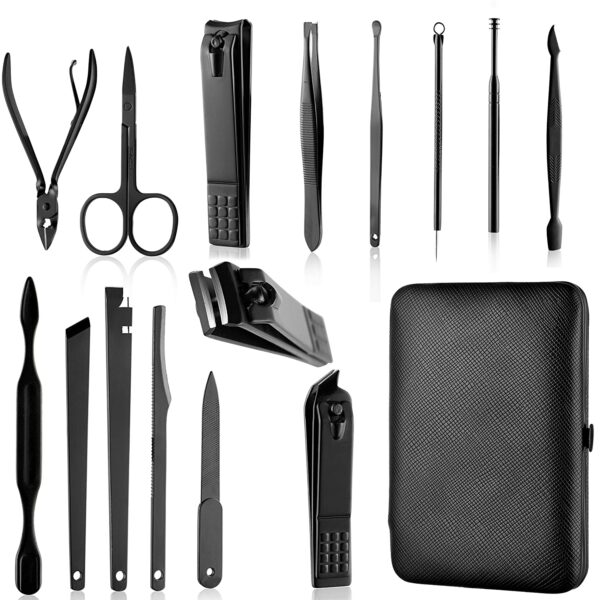 Beauté Secrets Manicure Set Nail Clippers, Stainless Steel Nail Scissors Grooming Kit