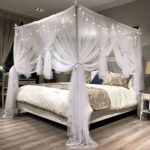 4 Corners Post Canopy Bed Curtain