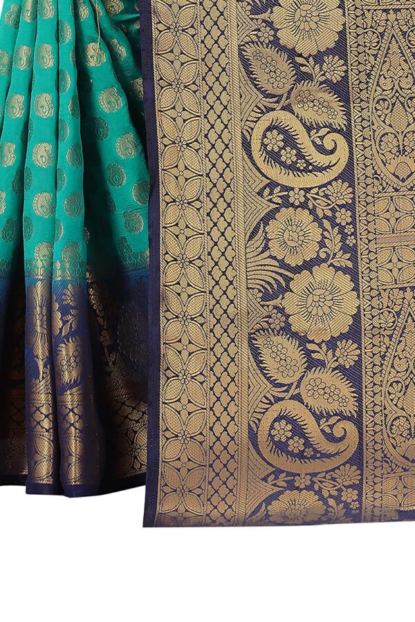 satyam weaves women's ethnic wear banarasi jacquard cotton silk saree