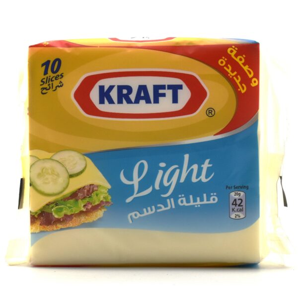 Kraft Light Cheese Slices, 10 Slices