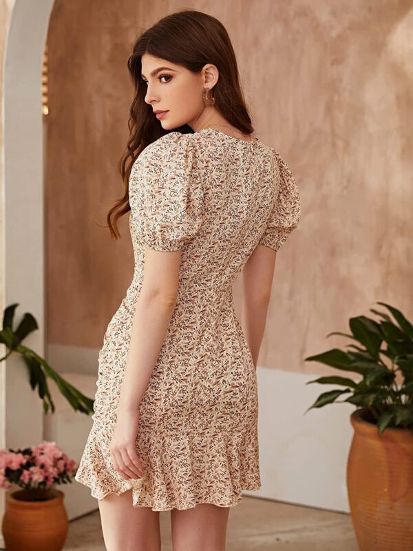 Women's Polyester A-Line Short Dress