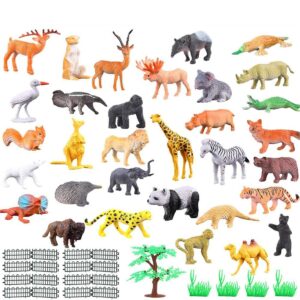 Mini Jungle Animals Figure Toys Play Set