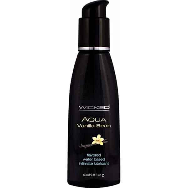 Wicked Aqua Vanilla Bean Flavoured Water Based Personal Lubricant