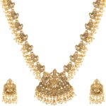 Pearl Necklace Set for Women Traditional Gold Plated Jewellery Set for Women