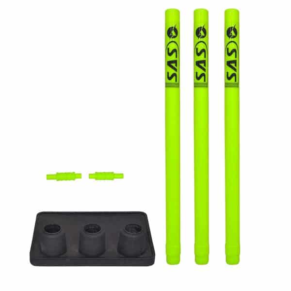 Cricket Rubber Base with Plastic Stumps