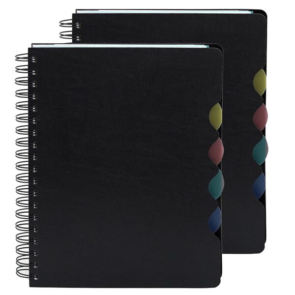 Single Ruled Premium Series Soft Cover 5 Subject Spiral Binding Notebook