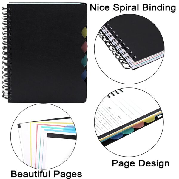 Single Ruled Premium Series Soft Cover 5 Subject Spiral Binding Notebook
