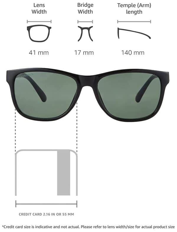 Men Square Sunglasses Black Frame Black Lens