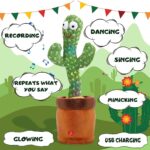 Dancing Cactus Toy for Baby Funny Cactus Talking Toy