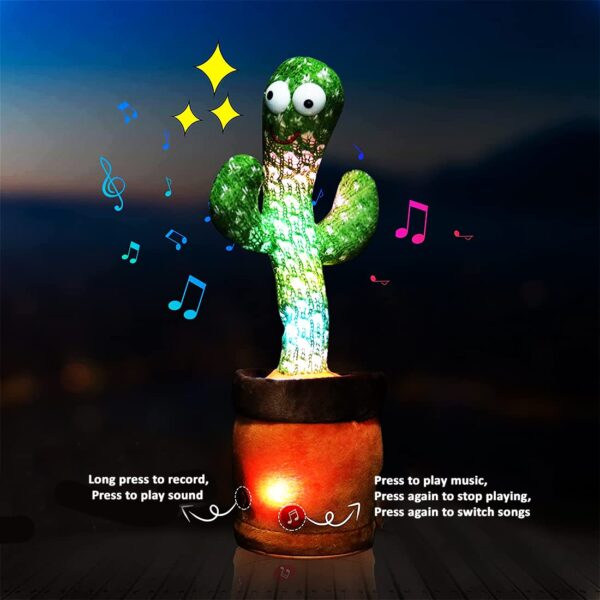 Dancing Cactus Toy for Baby Funny Cactus Talking Toy