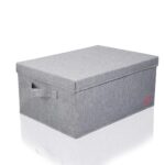 Rectangular Foldable Storage Bin Box with Lid Cover