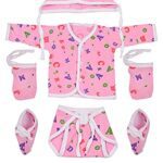 Baby Boy/Baby Girl 6 Shirts with 6 Nappies, 6 Cap and 6 Pairs of Mitten