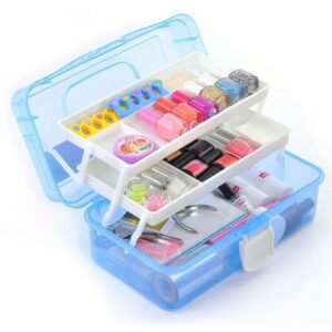 Multipurpose Plastic Storage Box Travel Stationery Makeup Cosmetic Medicine Organizer