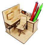 Wooden 3D Puzzle - Office Cubicle