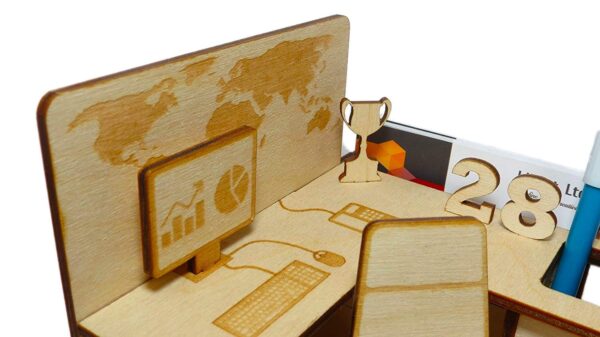 Wooden 3D Puzzle - Office Cubicle