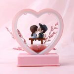 Musical Couple Showpiece with Lights Valentine Gift